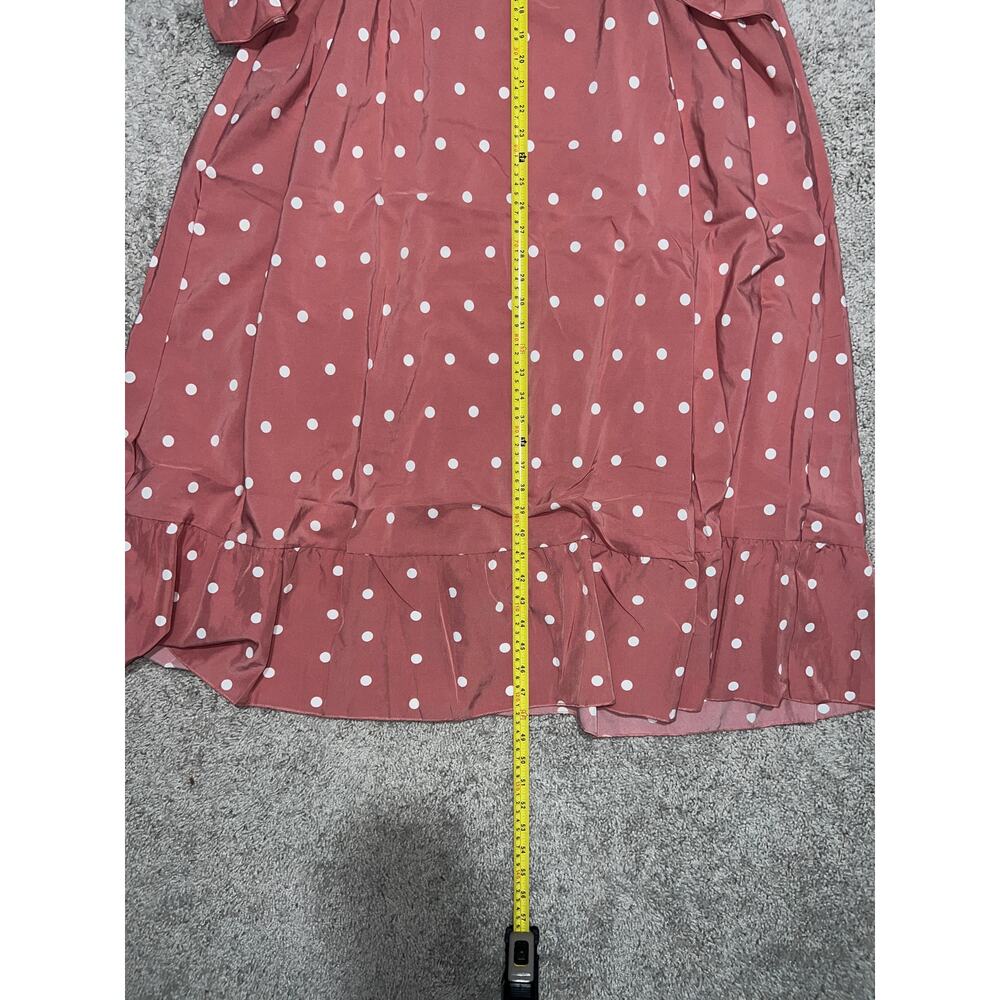 Pink Polkadot Womens Dress - Picture 6 of 6